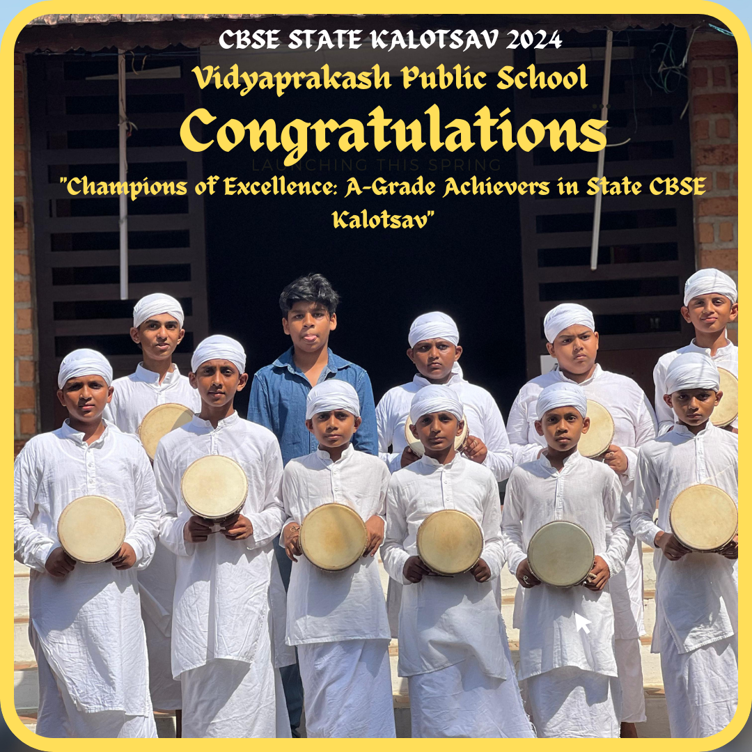 “Champions of Excellence: A-Grade Achievers in State CBSE Kalotsav”