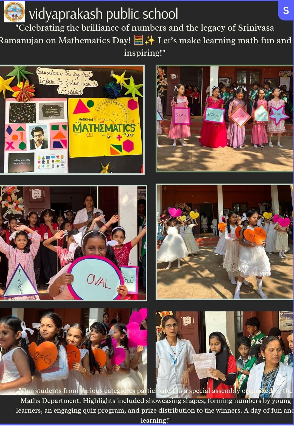 “MATHEMATICS DAY CELEBRATION”